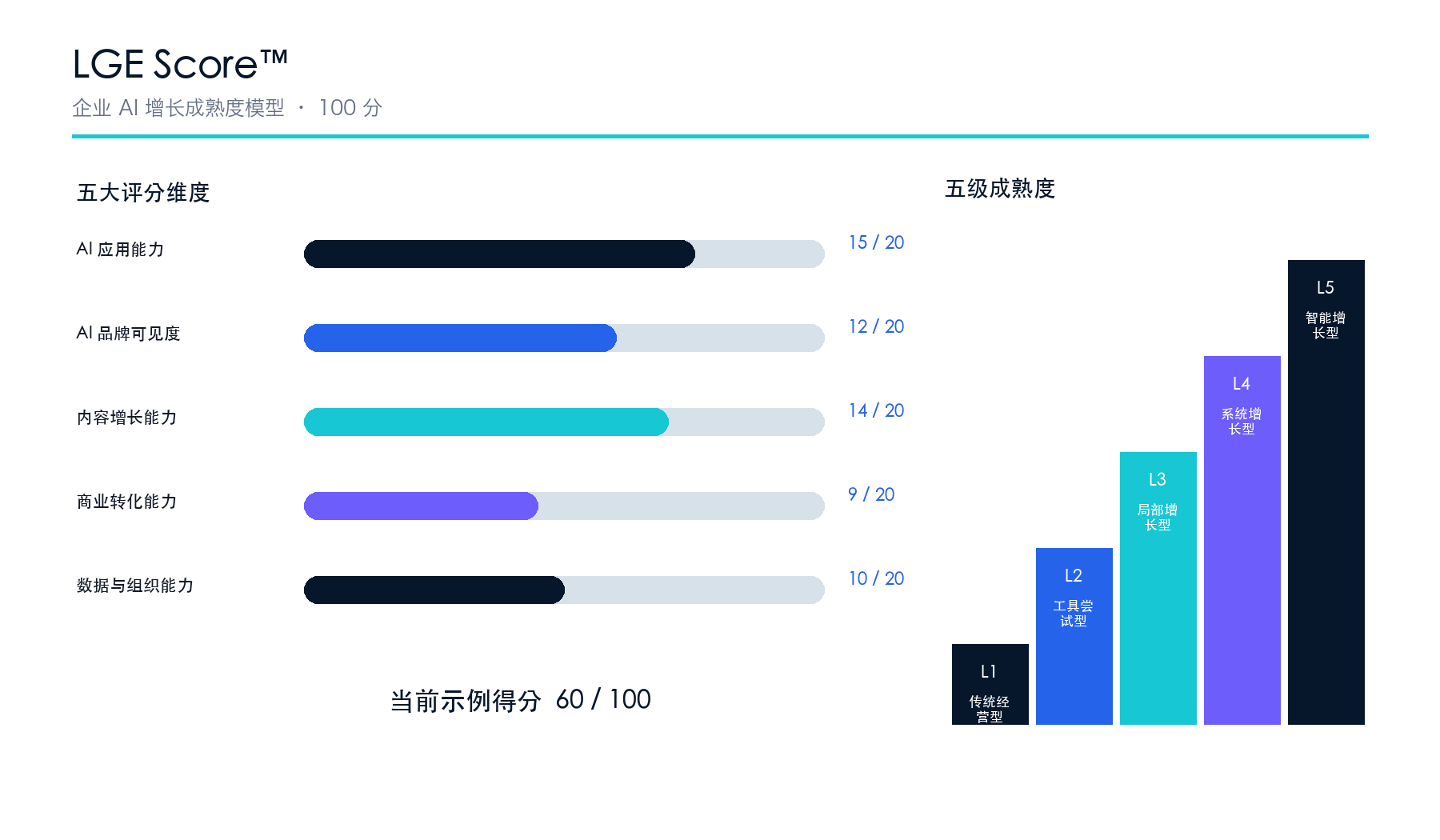 LGE Score™ AI 增长成熟度模型